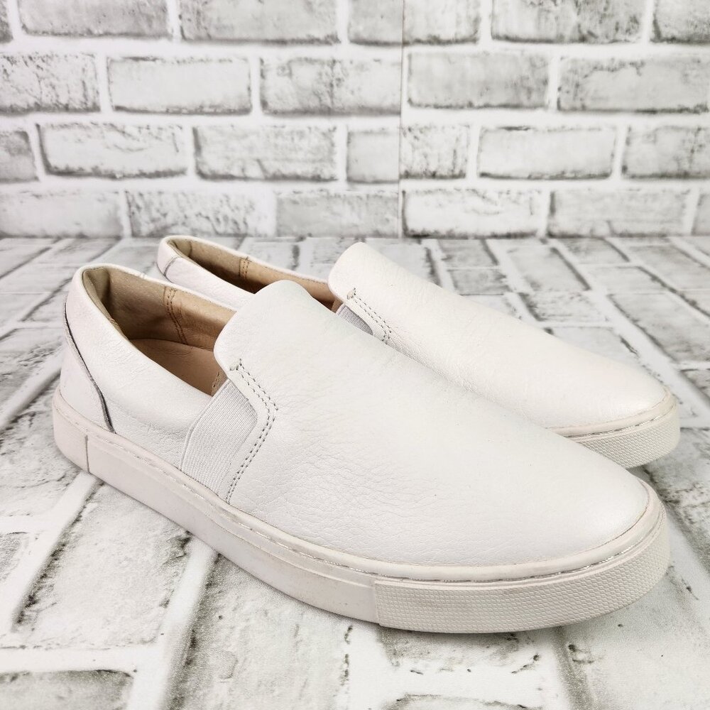 Frye Ivy Slip-On Sneaker Women's Sz 9 M White Soft Leather Cushion Classic Shoes